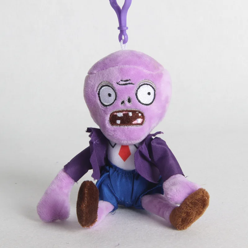 Llavero de peluche suave de las plantas contra los zombis, figura de peluche adorable, adorno para bolso, llavero para mochila, regalo.