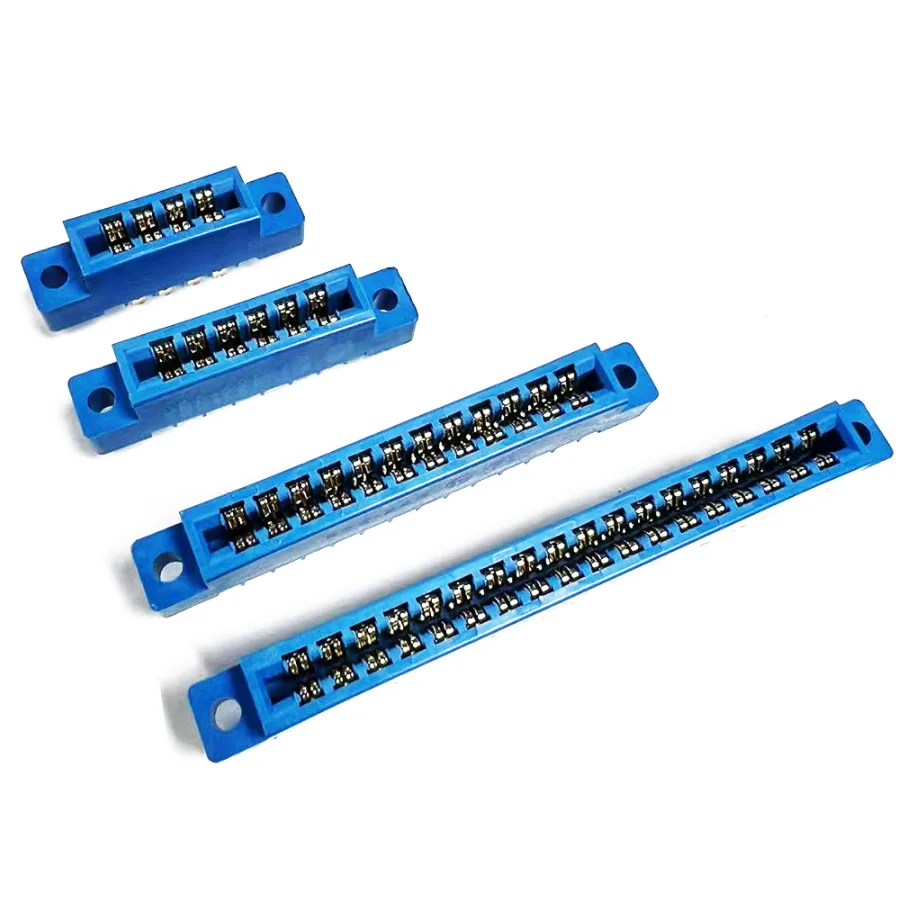 New 1PC 805 Series 3.96mm Pitch PCB Slot Solder Card Edge Connectors 8-72 Pin 16styles Wholesale