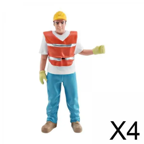 

Movable Miniature Figures Hand Painted Professional Model PVC Resin Craft Doll for Sand Table Architecture Layout