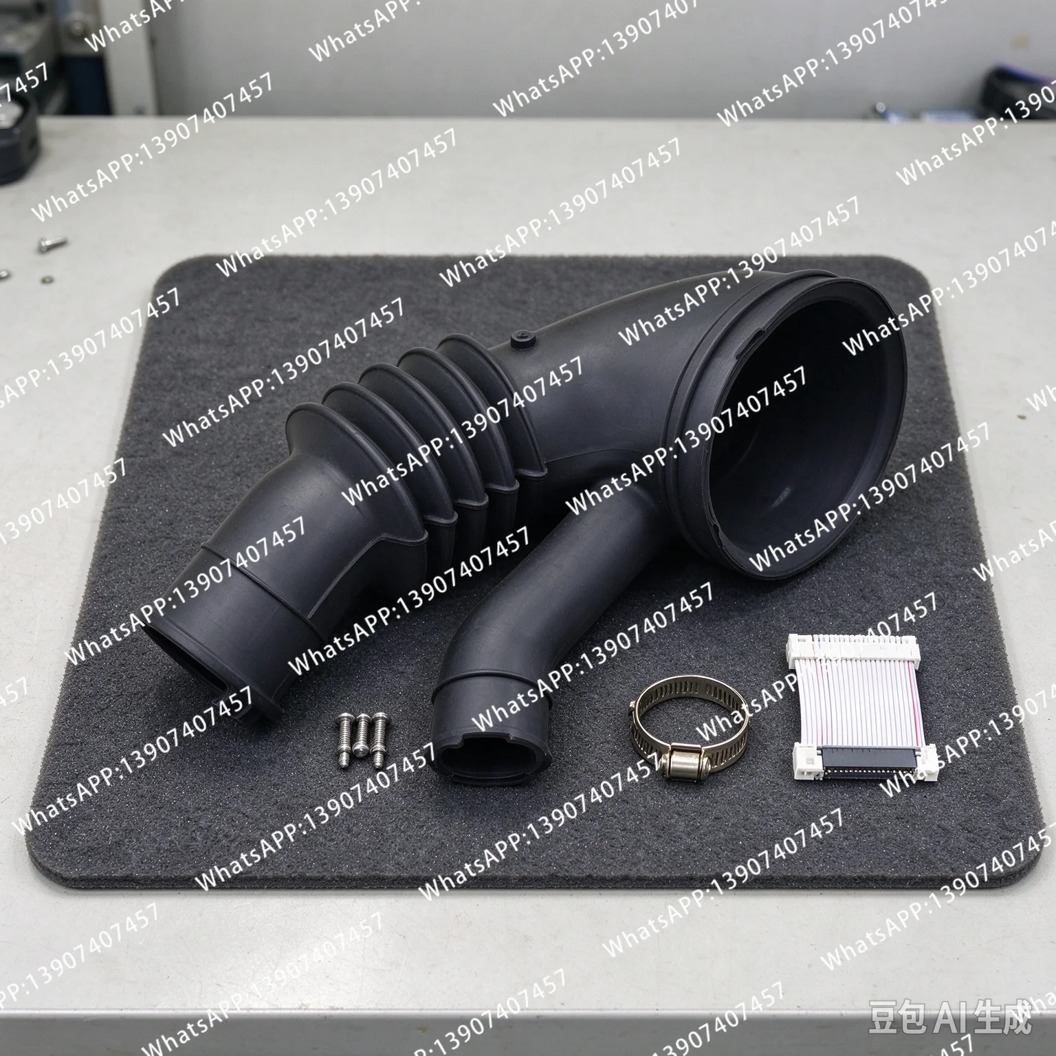 Washing Machine Sump Rubber Hose Replacement Part, Compatible with DC67-00551A, Drum Washer Repair Accessory