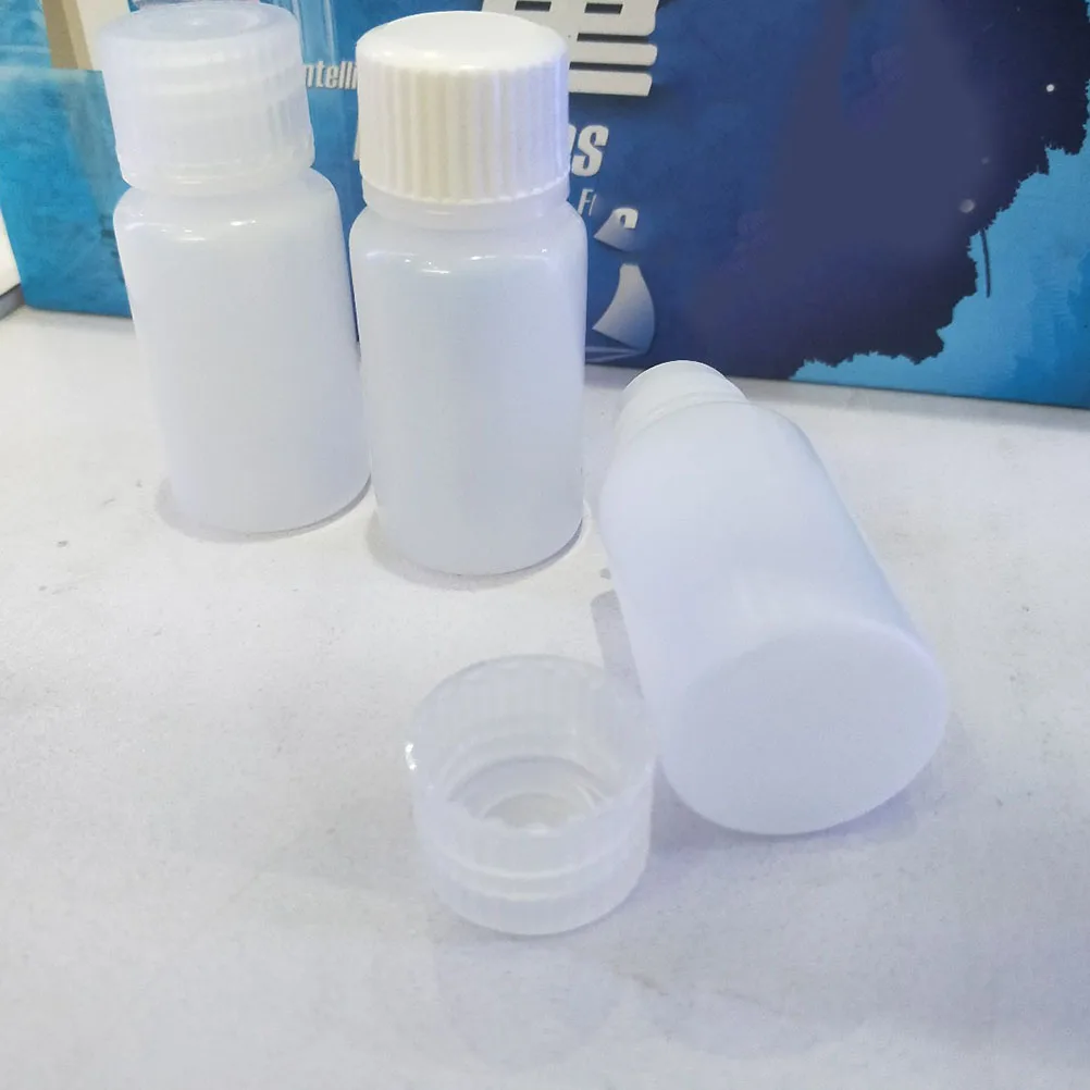 

10pcs Acid Alkali Resistant Bottles High Temperature Pp Plastic Lab Storage Container Chemical Corrosion Resistant Wide Mouth
