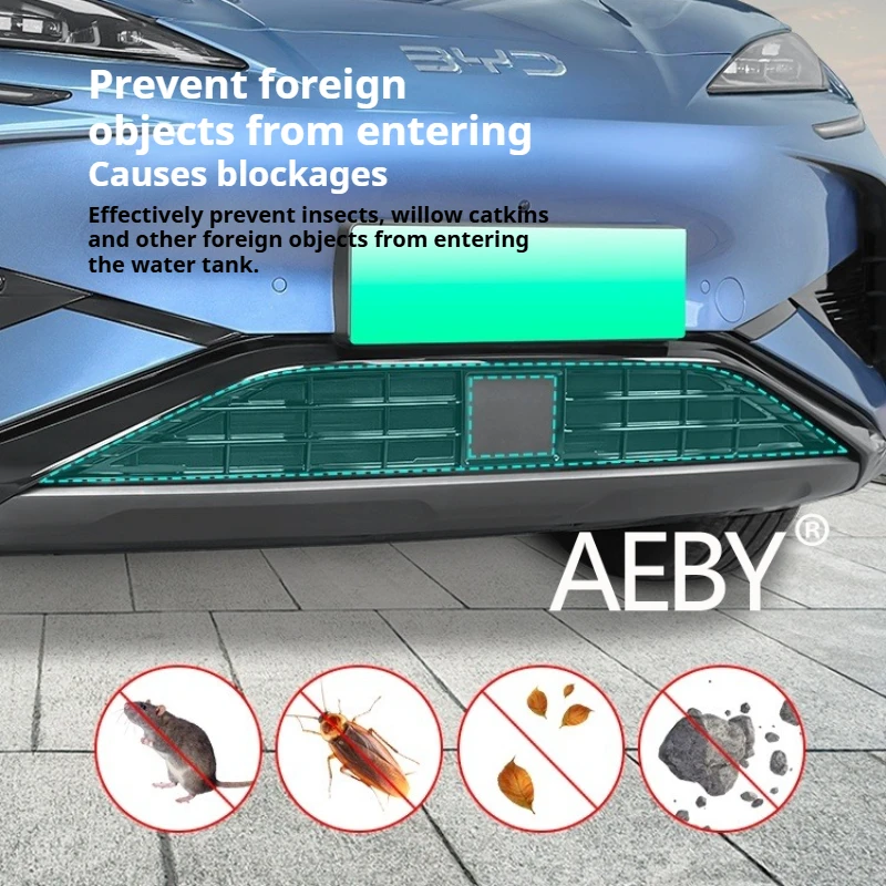 AEBY para BYD Sealion 7 2024 rejilla frontal de malla antiinsectos, Protector de malla antiinsectos, fácil instalación, accesorios para automóviles