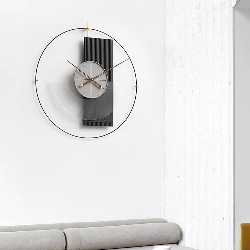 Art Luxury Wall Clock European Designer Silent Modern Mechanical Wall Clock Nordic Unique Horloge Living Room Decoration GXR35XP