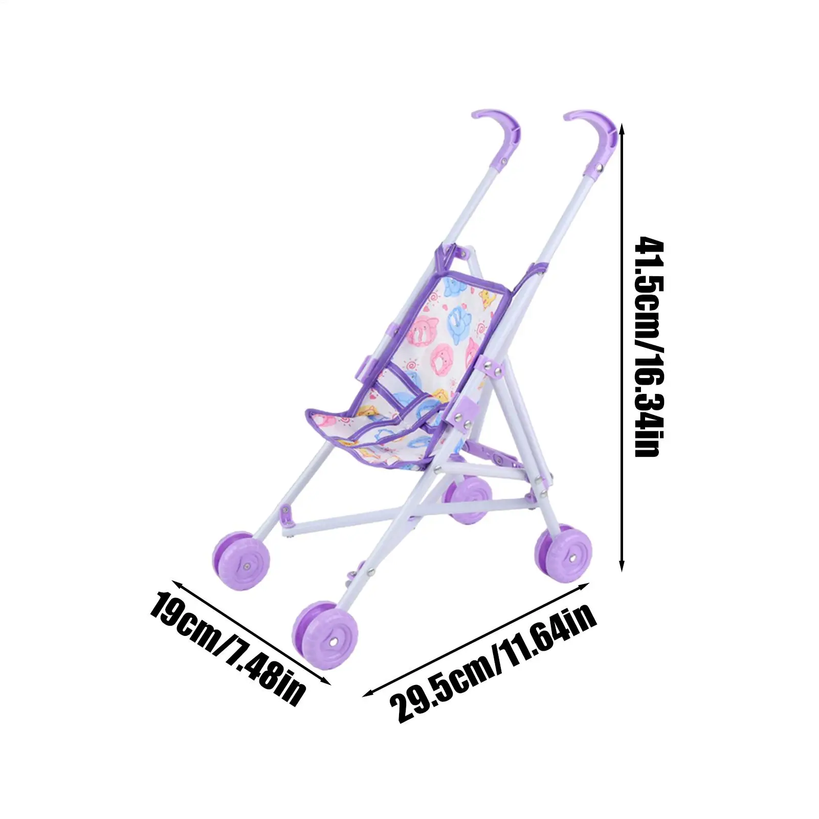 Fille poupée jouet poussette réaliste poussette jouet jeu de rôle semblant poupée landau habiller jeu accessoires pour la maison anniversaire