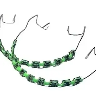 

Tooth Decoration With Metal Wires Metal Bracket Orthodontic Ligature Ties