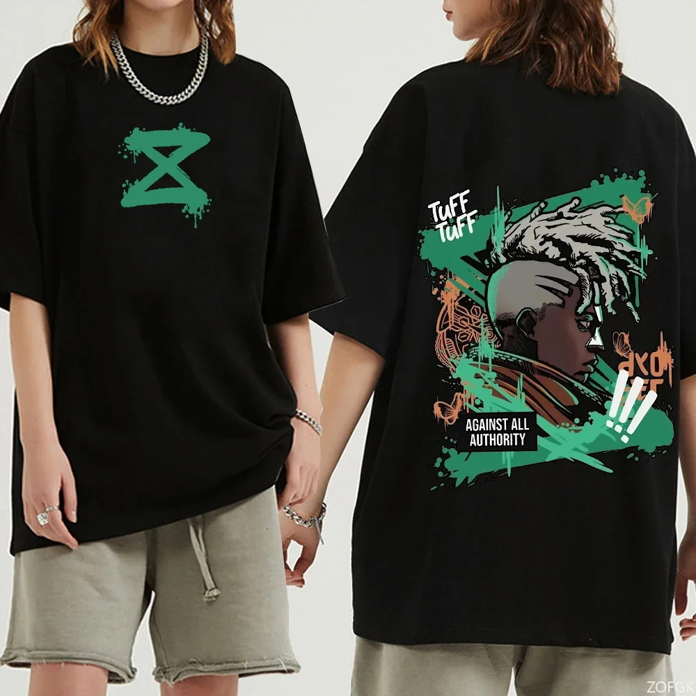 2025 أنيمي الرسوم المتحركة تي شيرت للجنسين Harajuku الصيف الترفيه ثلاثية الأبعاد مطبوعة جولة الرقبة قصيرة الأكمام