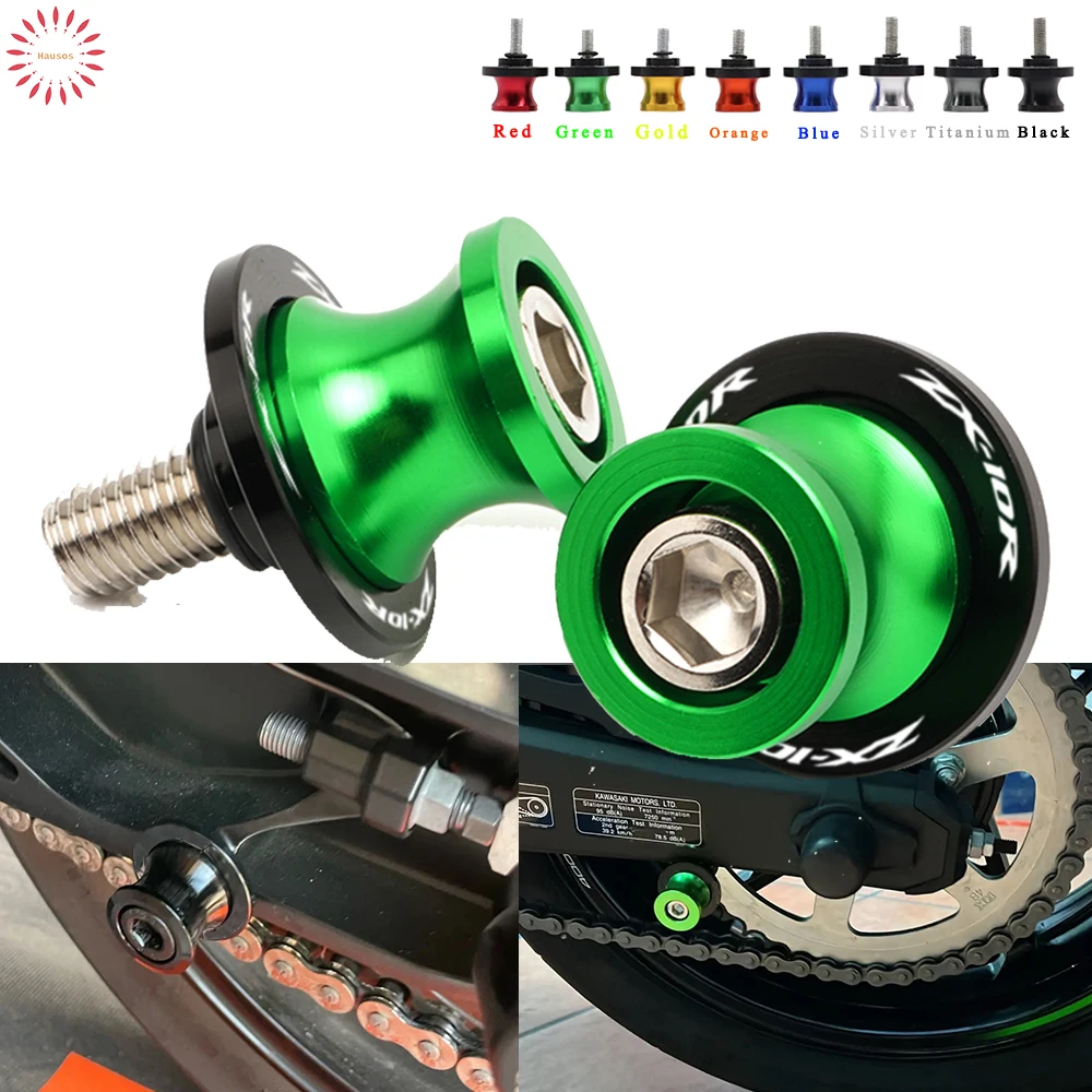 Für kawasaki zx10r ZX-10R zx 10r 2009-2015 2013 2016 cnc motorrad zubehör schwingens pulen schieber ständer schrauben m8