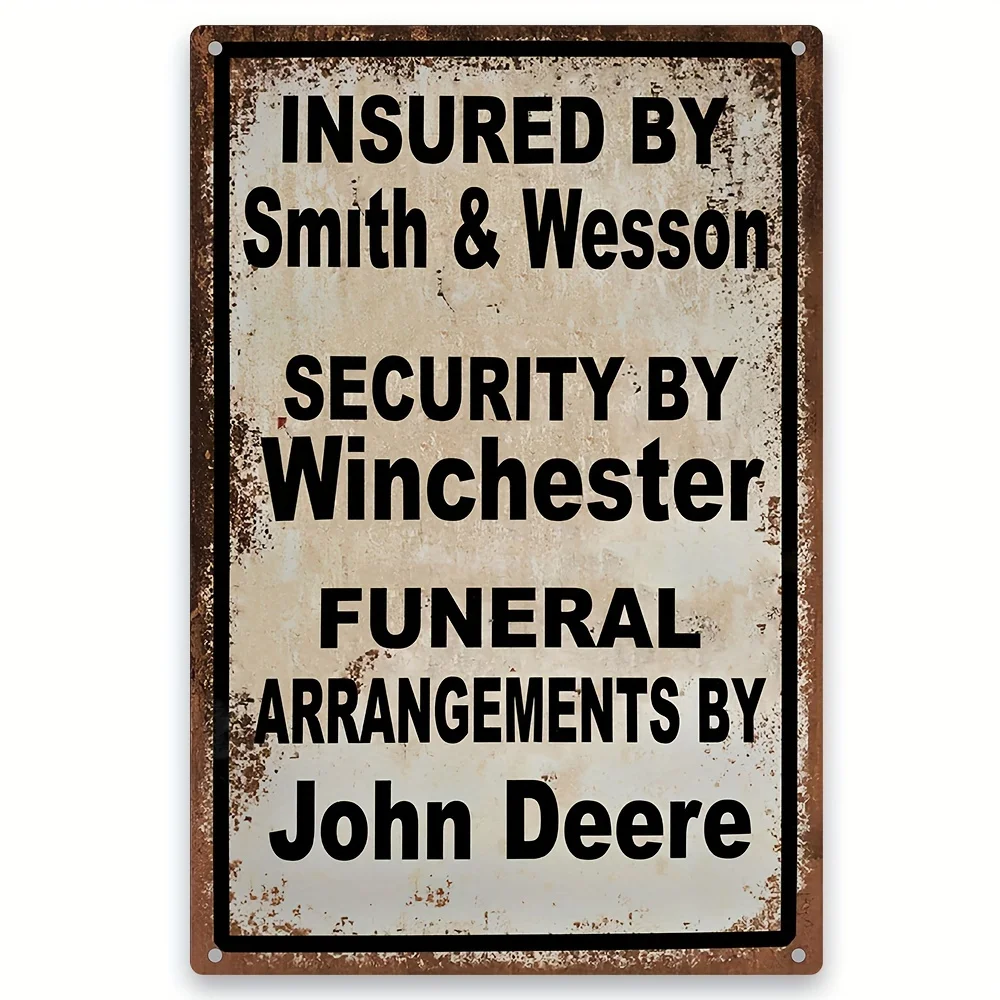 1pc Funny Warning No Trespassing Sign Metal Aluminum 8