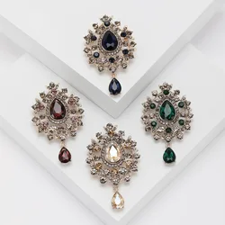 SKYE CIEL Enamel Dragon Brooches For Women Men 4-color Rhinestone Crystal Pendant Party Office Brooch Pins Gifts