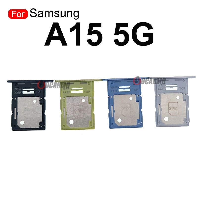 Aocarmo Sim Card Tray Slot For Samsung Galaxy A15 5G A25 A35 A55 SIM Card Micro SD Holder Replacement Parts