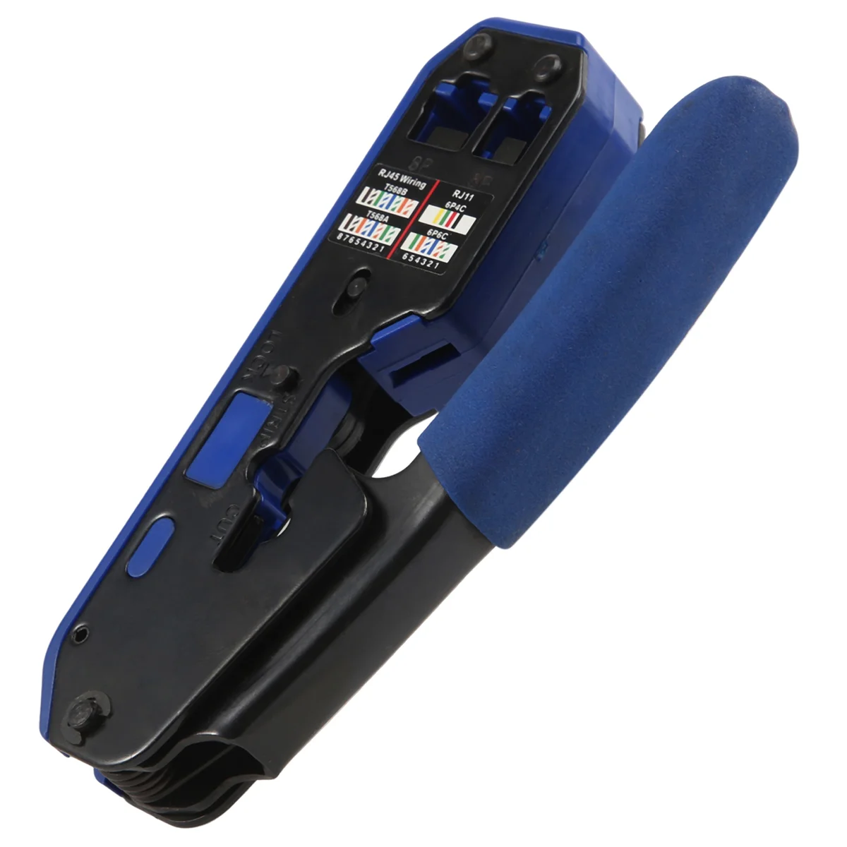 Pince à sertir réseau, outil de sertissage, dénudeur, coupe, connecteur, RJ45, Rj45, Cat6, Cat5E, Cat5, Rj11, Rj12