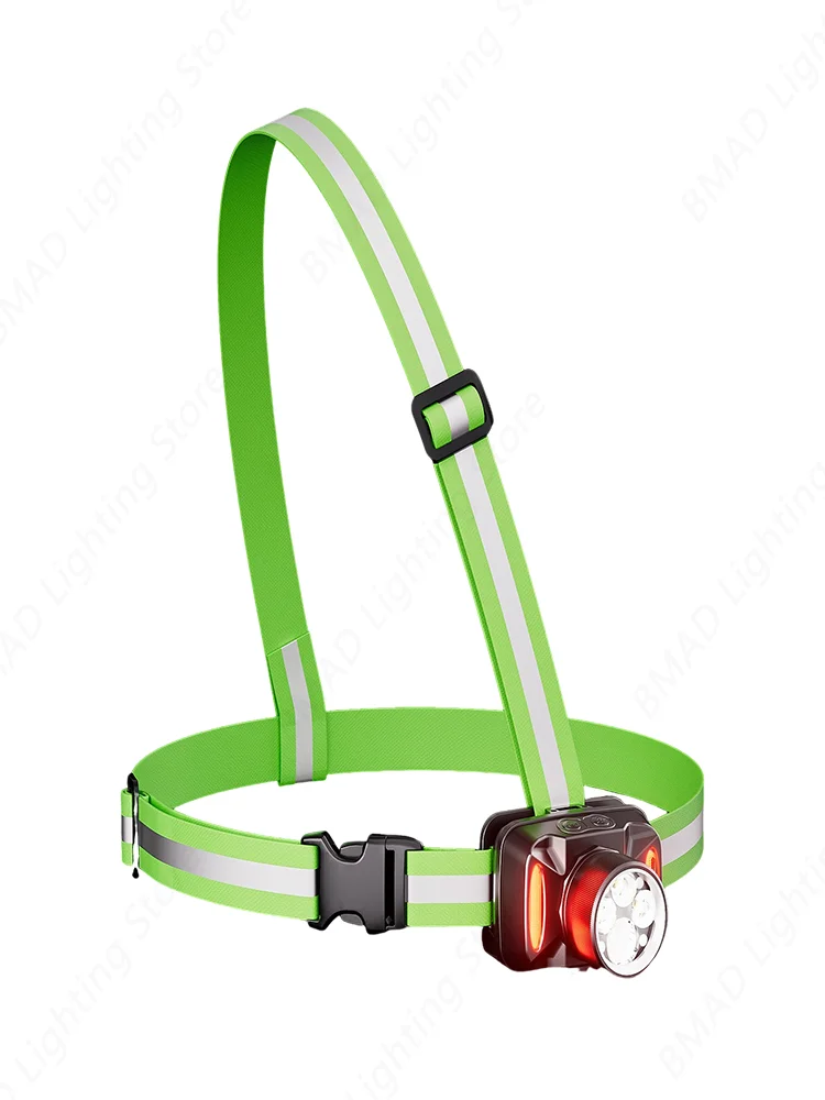 AliExpress NONE LED Night Running Light With 6 Lighting Modes Reflective Safety Vest 500m High Visibility For Cycling Jogging Work Adults Kids