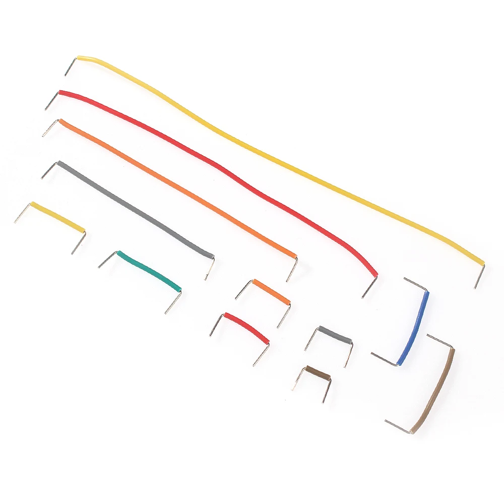 140-840pcs Breadboard Jumper Wire Kit 14 lunghezze assortite per circuiti di prototipazione Breadboard Kit elettronico fai da te 2 mm 5 mm