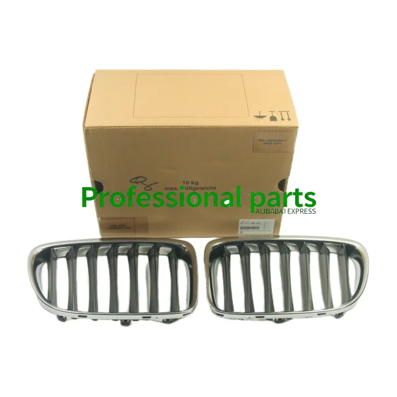 Front Kidney Grille Center Grill Insert Pair 2PCS Radiator Grille for BMW X1 E84 OEM 51117347667 51112993305 51112993306