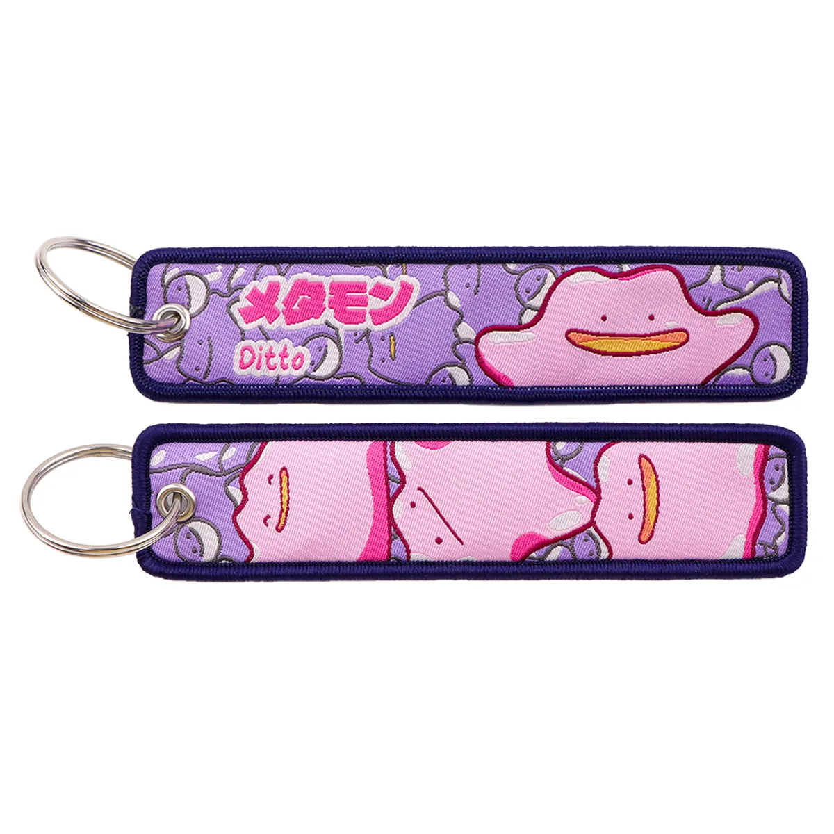 Pokemon Anime Stickerei Schlüsselanhänger Schlüsselband Jet-Tag für Autos Motorräder Rucksack Schlüsselring Anhänger Schmuck Anime Fan Zubehör