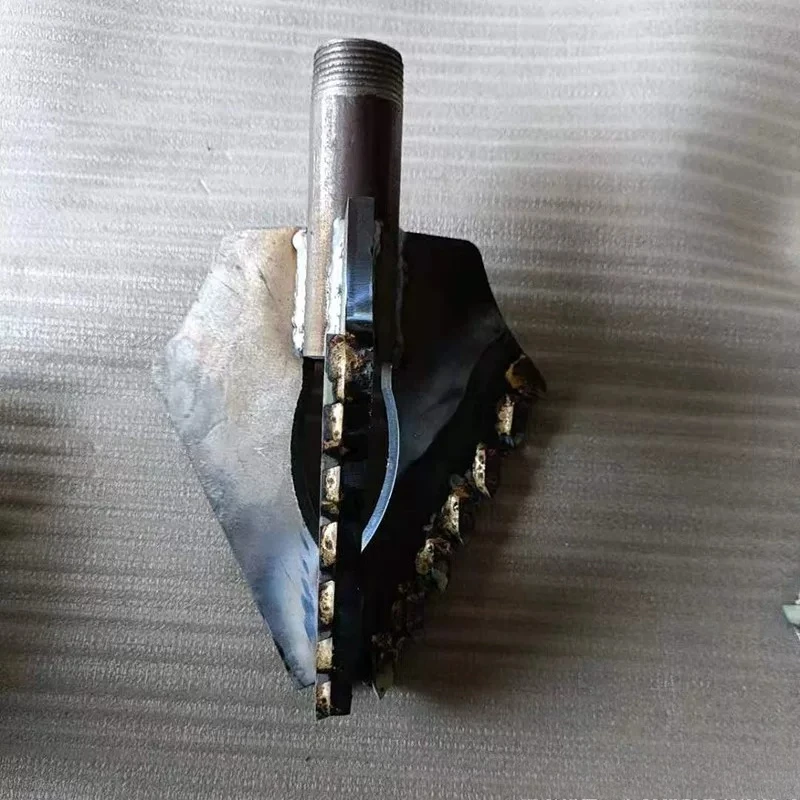Small well drilling machine three-wing alloy drill bit for efficient drilling and soil drilling