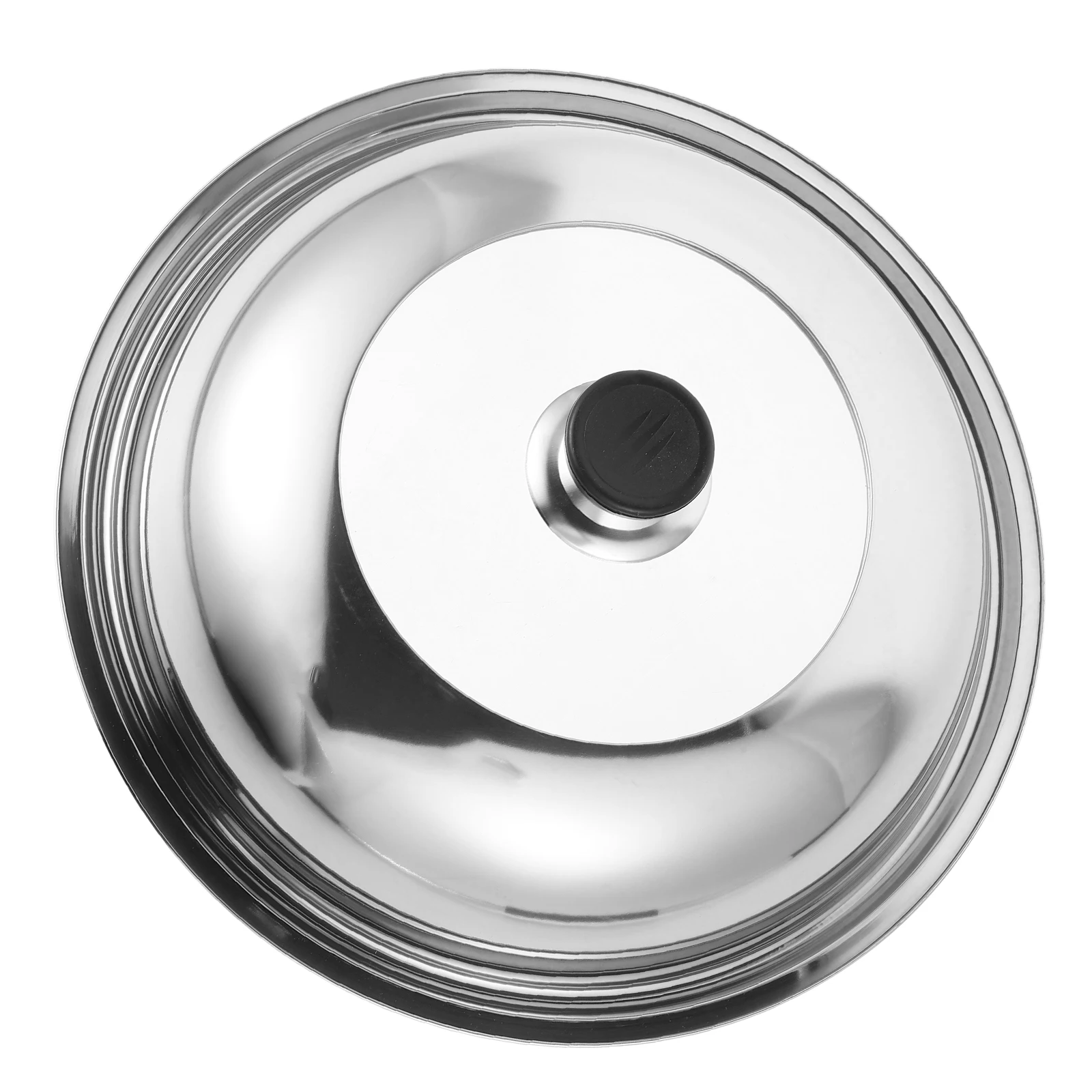 

Stainless Steel Pot Lid Thickened Elevated Universal Pan Cover Cooking Dome Replacement Wok Lid Kitchen Cooking Accessory