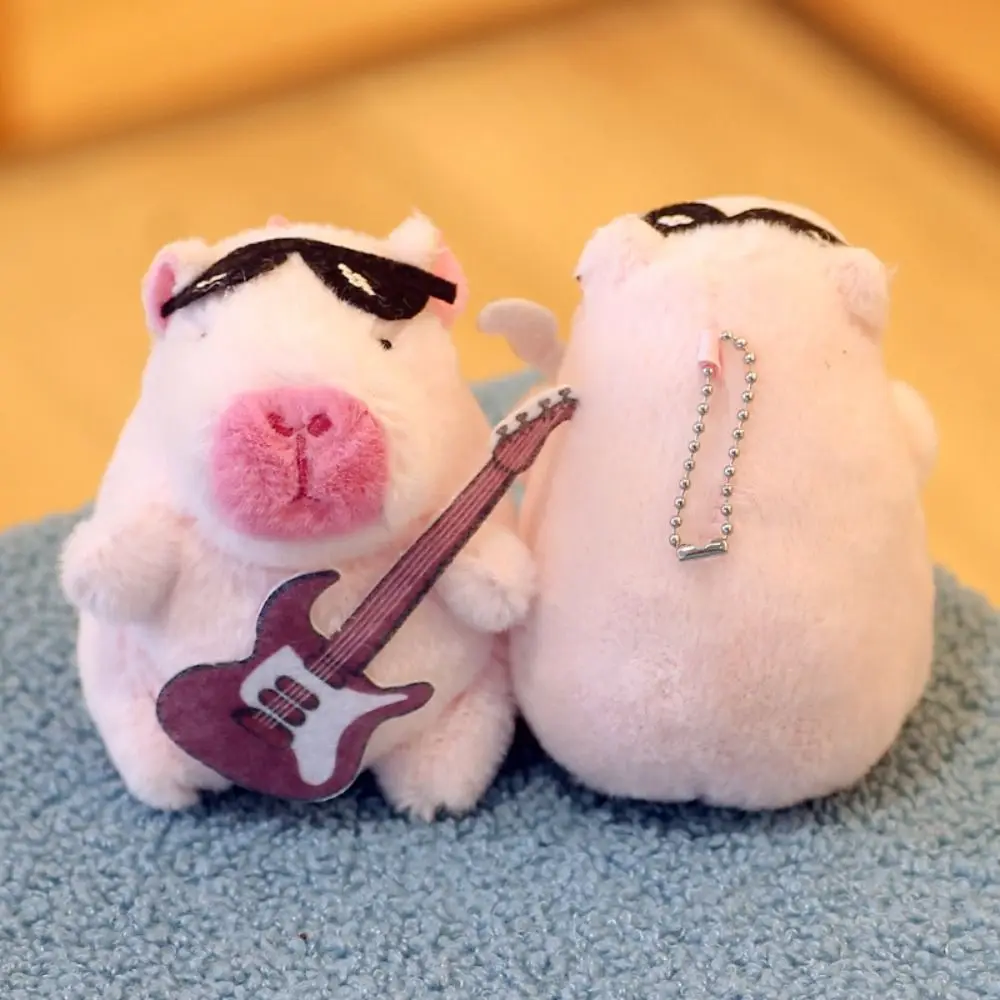 

1pc Cartoon Capybara Plush Capybara Keychain Accessories Stuffed Animals Fluffty Animal Doll Multicolor Kids Toy