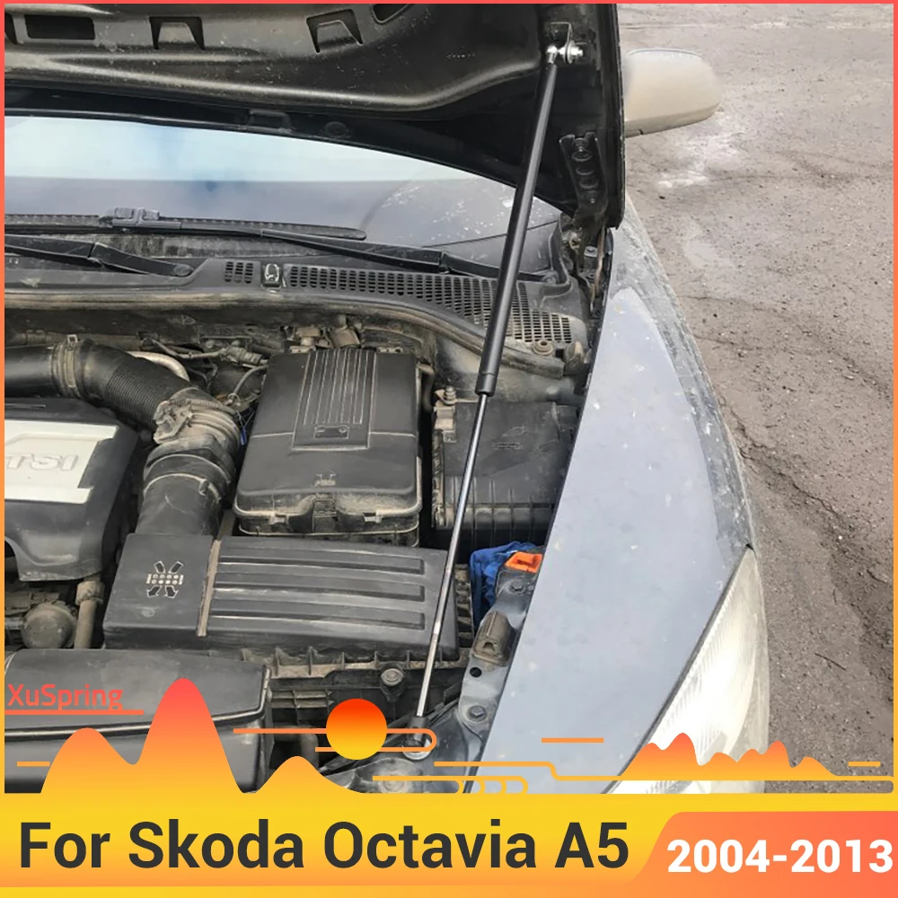 Amortyzatory maski (drążki) do Skoda Octavia A5, 2004-2013, 1 sztuka, przednia maska