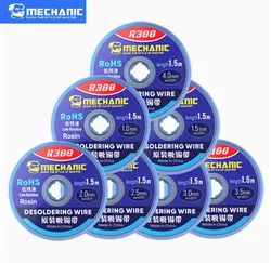 MECHANIC 1.0/1.5/2.0/2.5/3.0/3.5mm Width 1.5M Length Desoldering Braid Wick Solder Remover Wire for PCB BGA Welding Rework Tool