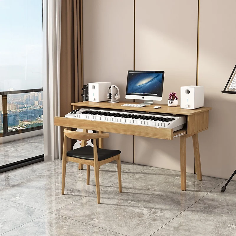 

Customizable light luxury simple piano table guzheng guqin electric steel music production editor arrangement workbench