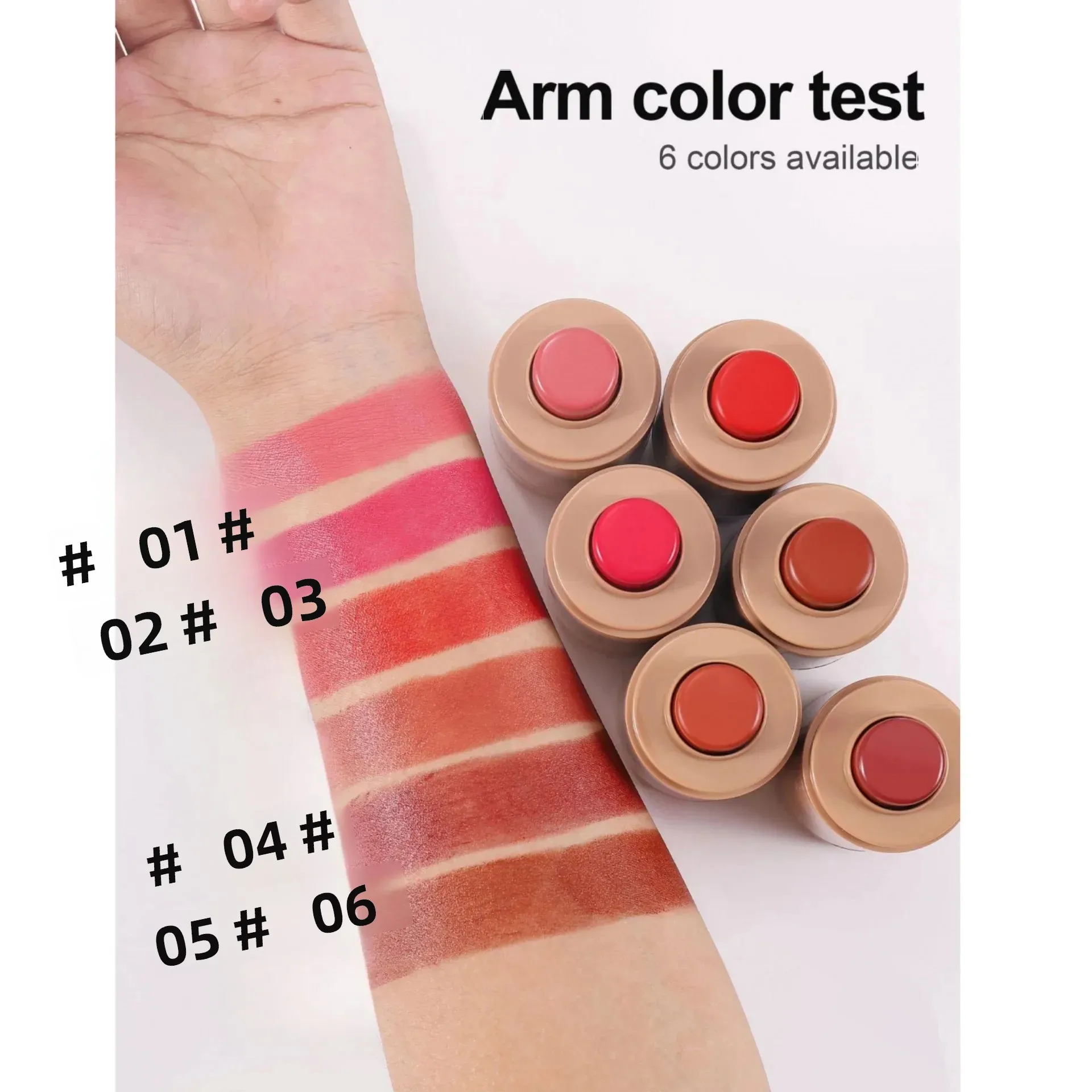 Bâton de fard à joues crème multifonctionnel, soyeux, mélange naturel, longue durée, imperméable, Portable, maquillage Compact, tendance