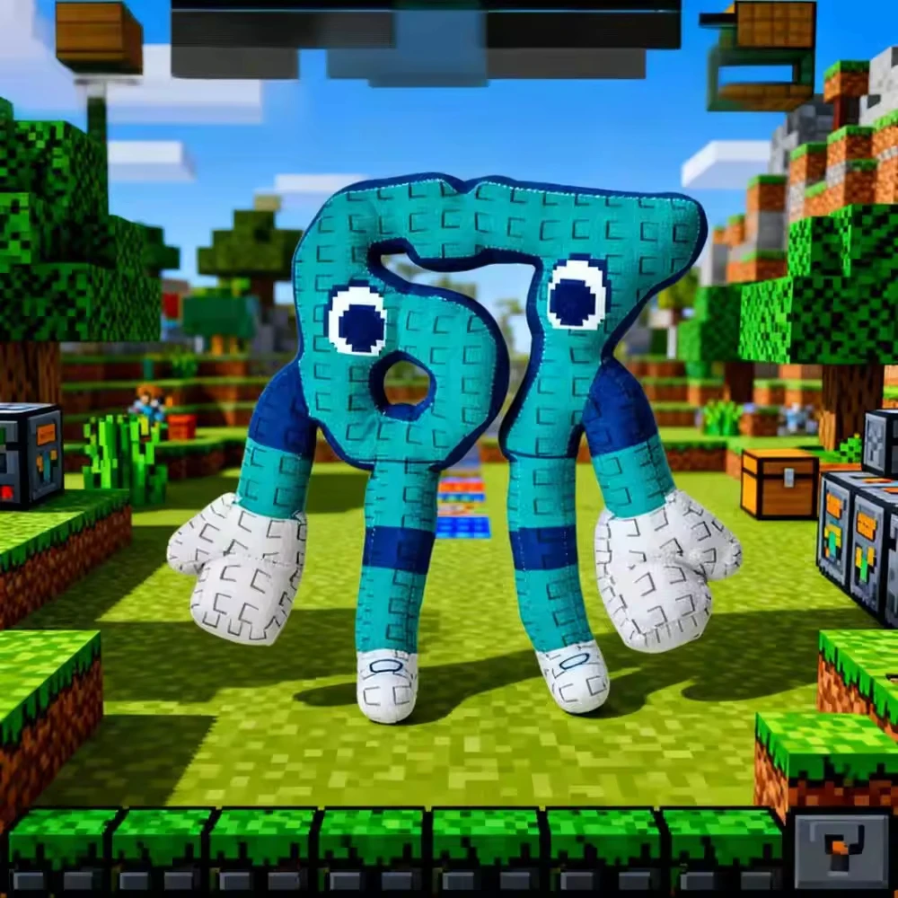 25 cm/9,84 Zoll 67 Sahur Steal A Brainrot Anime-Spiel Plüschtiere Blaue lange Arme und Beine Kuscheltiere Plüschtiere Lustige Stoffpuppe