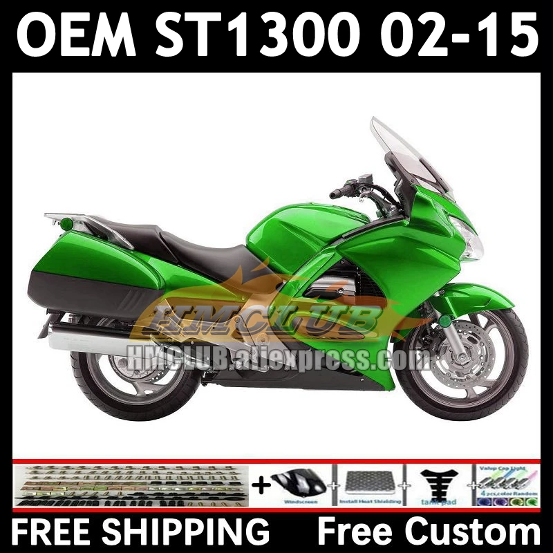 STX1300 For HONDA Pan European ST1300 88No.19 ST-1300 ST 1300 02 03 04 05 gloss green 06 07 08 09 2010 2011 2012 2015 Fairings