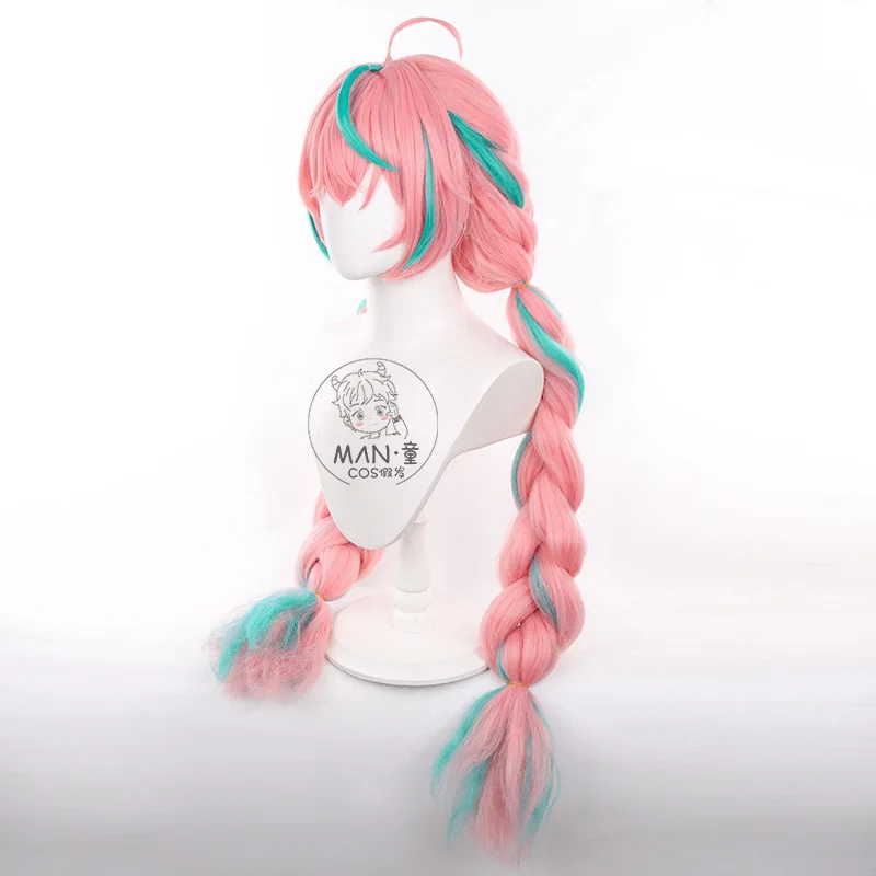 Parrucca cosplay Genshin Impact Varesa Cornrow Trecce doppie in stile regalo di Halloween