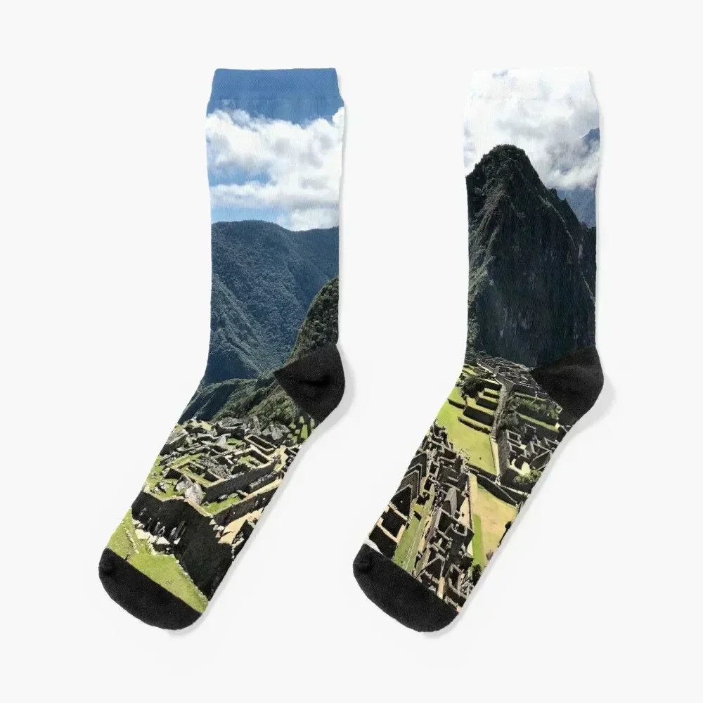 

Peruvian Machu Picchu Socks christmas gift soccer anti-slip Heating sock winter gifts Socks Men Women's