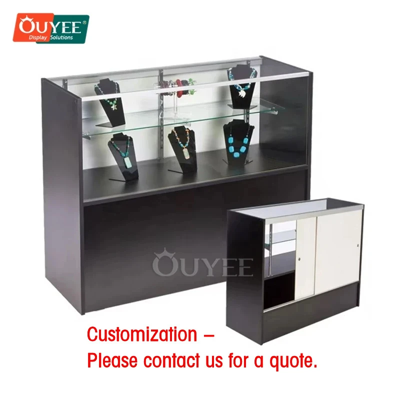 

custom.Full Aluminum Frame LED Light Display Cabinet Glass Retail Shop Showcase Use