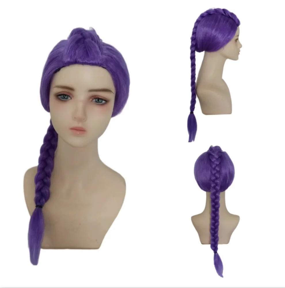 

Kpop Demon Hunters парик Saja для мальчиков, детский парик для мужчин и женщин, синтетические волосы, бесплатная шапочка для парика, косплей, реквизит для Хэллоуина, поставки