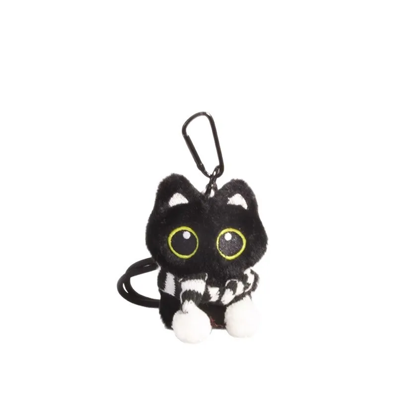 لطيف القطة السوداء ألعاب من نسيج مخملي دمية قلادة صغيرة محبوب وسادة وسادة Ins القط الأسود ألعاب من نسيج مخملي دمية لصبي فتاة هدايا عيد الميلاد اللعب #6