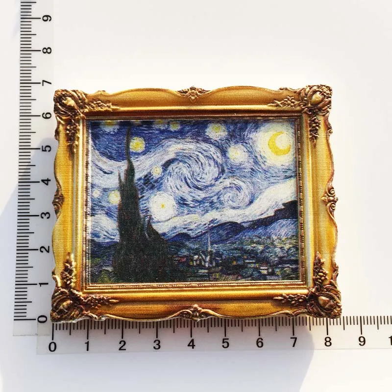 Famous Paintings Fridge Stickers Home Decoration Van Gogh Picasso Paintings Fridge Magnets Wedding Gifts Magnetic Stickers