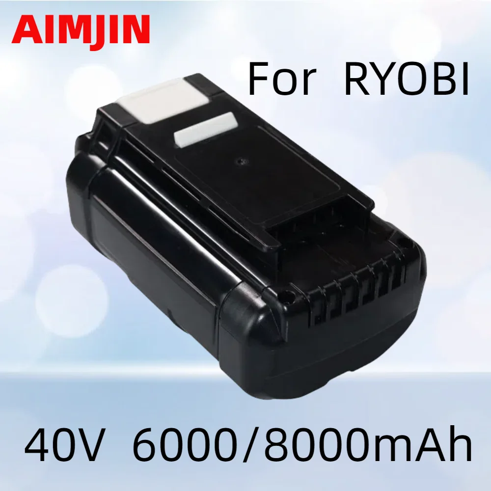 

40V 6000/8000mAh Rechargeable Lithium-ion Battery Suitable For Replacing Ryobi Power Tools