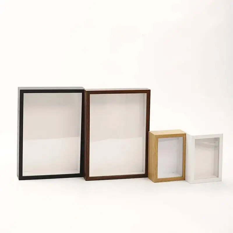 3D Hollow A4 DIY Rose Flower Frame Dry Flower Picture Frame Unique Shadow Box for Home Decoration and Crafting Photo Frames