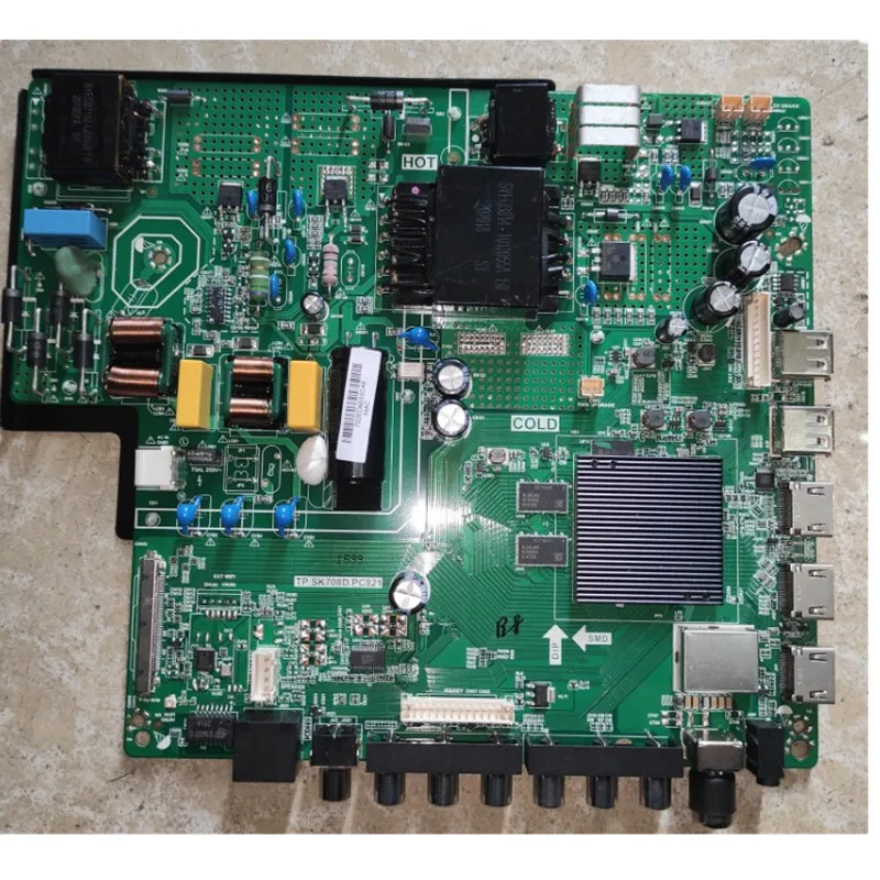 4K واي فاي تلفاز LED ذكي اللوحة الأم أندرويد 9.0 4-core ذاكرة التخزين المؤقت 2G + ذاكرة 16g TP.SK708D.PC821 مصباح تعديل متعدد اللغات power138W
