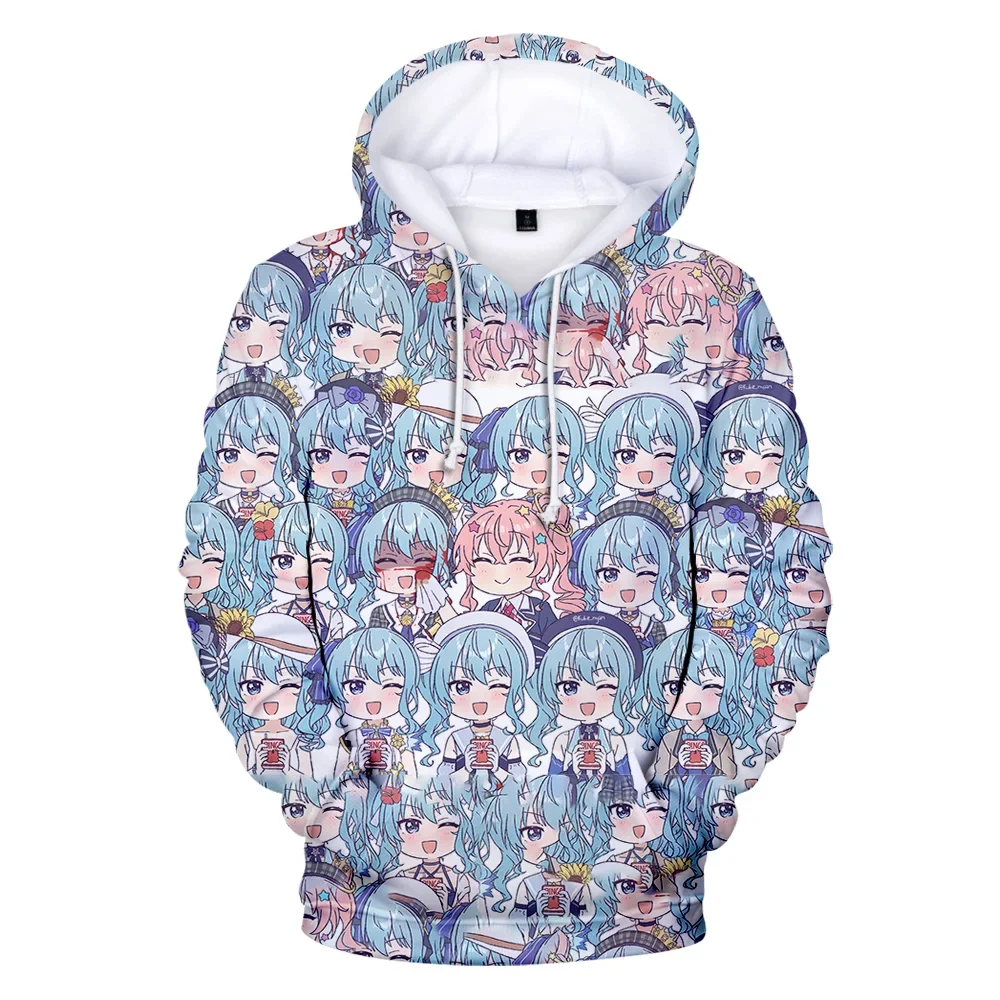 New Hololive VTuber Hosimati Suisei Anime Hoodies 3D Print Men Women Tracksuit Pullover Kawaii Style Streetwear Harajuku Clothes