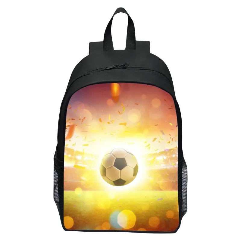 New Printed Flame Football Pattern Backpack Cartoon 123 Grade Lightweight Backpack One Piece dropshipping