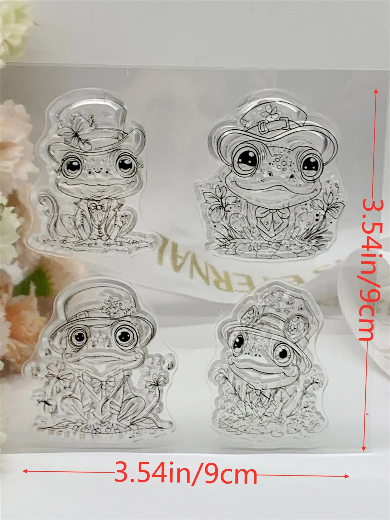 Animal Frog Transparent Silicone Rubber Stamp and Die Sheet Cling Scrapbooking DIY Cute Pattern Photo Album