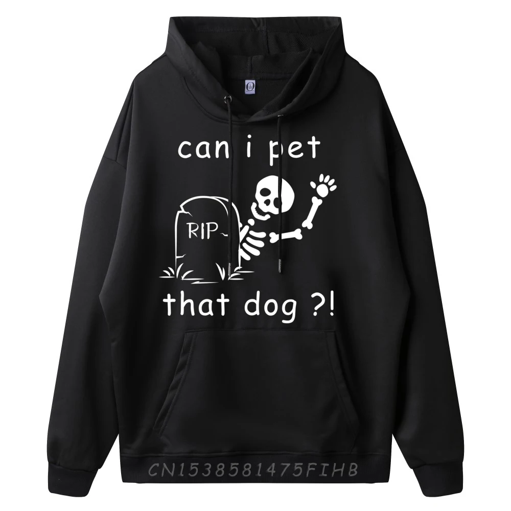 can i pet that dog halloween funny dog life Graphic Pullover SOFT New Shirts And Oversize Long Sleeve