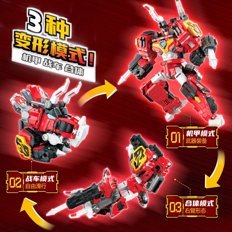 Miniforce Transformável Mecha Robot - Figura de ação Burning Cera e Mega Power Shark para meninos presente de ano novo