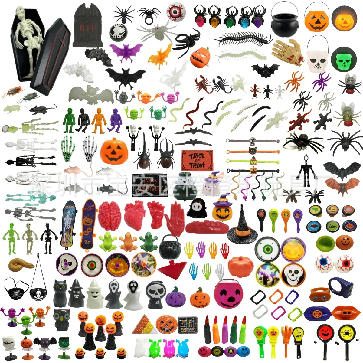 Halloween Decorations for Home Horror Skeleton Bat Pumpkin Stickers Party Favors Pinata Filler Bulk Toys for Kids Halloween Gift