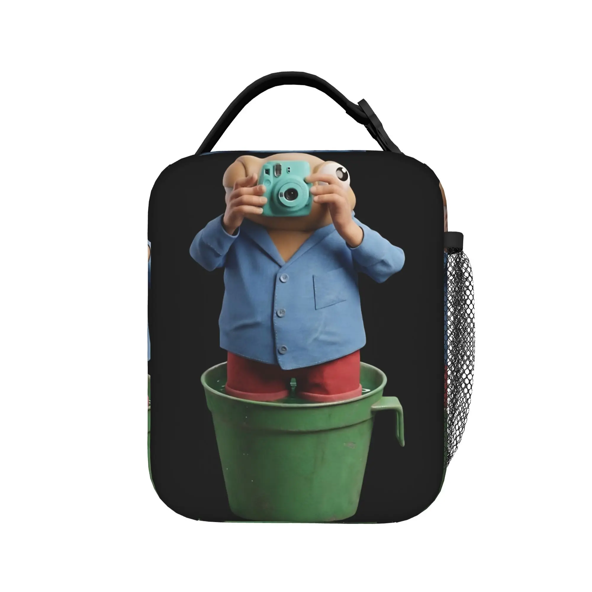 Bolsa de almuerzo 3D Bad Bunny Sapo Concho para unisex, lonchera de viaje con estampado, bolsa térmica Oxford portátil con cremallera para ocio
