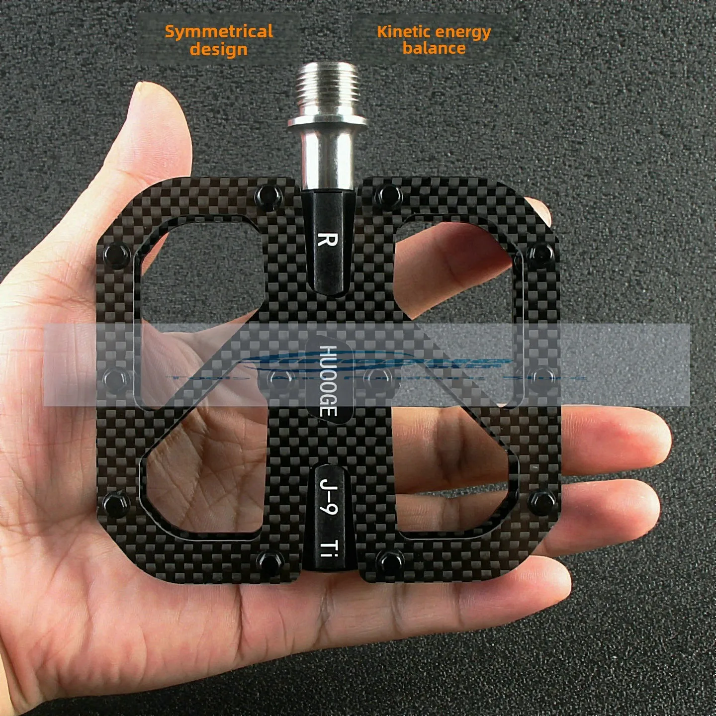 

HUOOGE J9 carbon fiber bearing foot pedal road mountain bike melon car peeling pedal