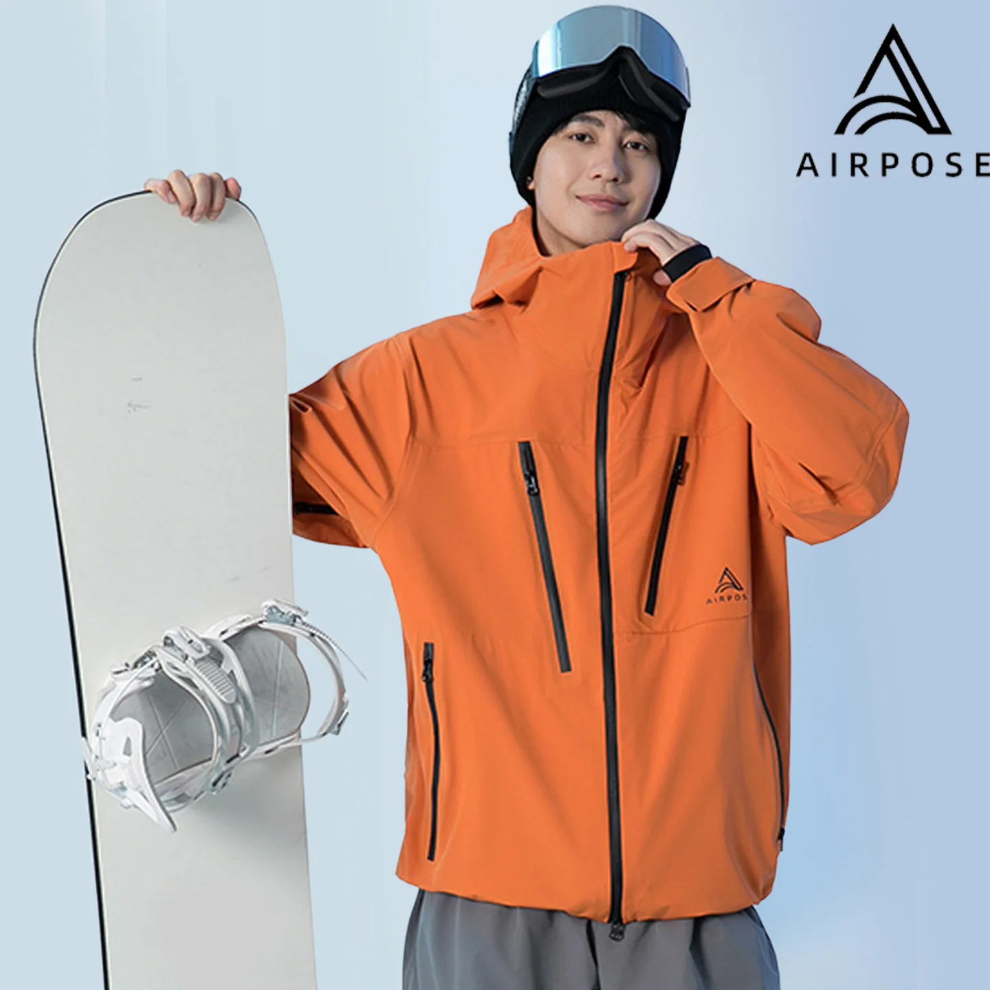 AIRPOSE 2025 3 في 1 سترة تزلج الرجال النساء 3L قشرة صلبة مقاوم للماء يندبروف انفصال الحرارية بطانة معطف الثلوج للرياضة في الهواء الطلق