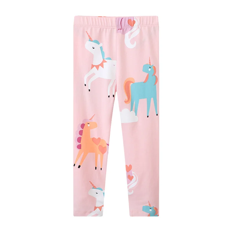 Jumping Meters 2-7T Hot Selling Autumn Spring Unicorns Girls Leggings Pants Print Full Length Girls  Baby Skinny Pencil Pants