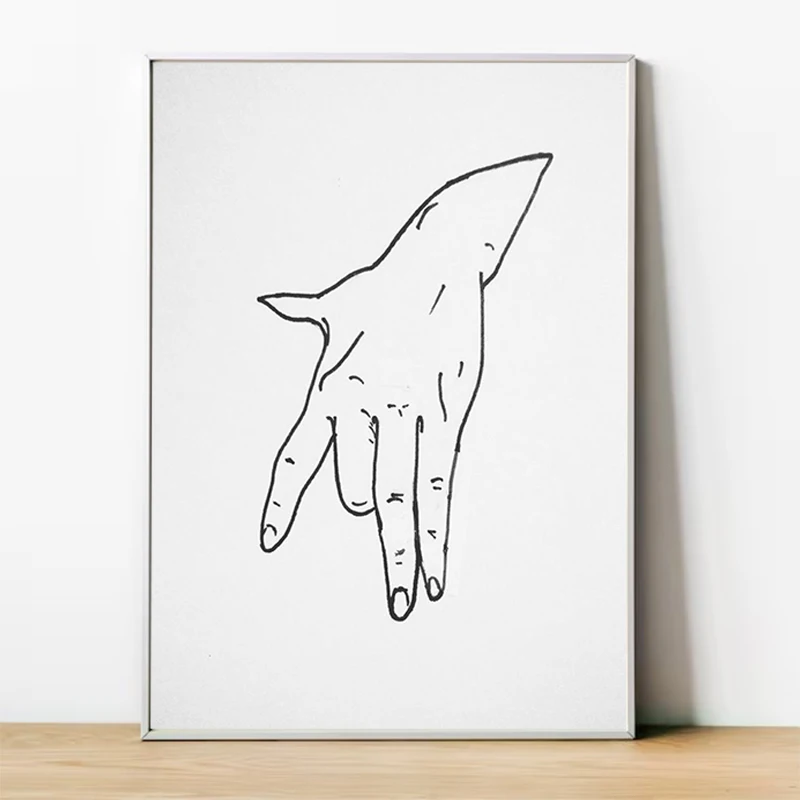 

Abstract Lines Girl Flowers Poster For Home Decor Items Posters on the Wall Decoration Painting Modern Living Room Paintings