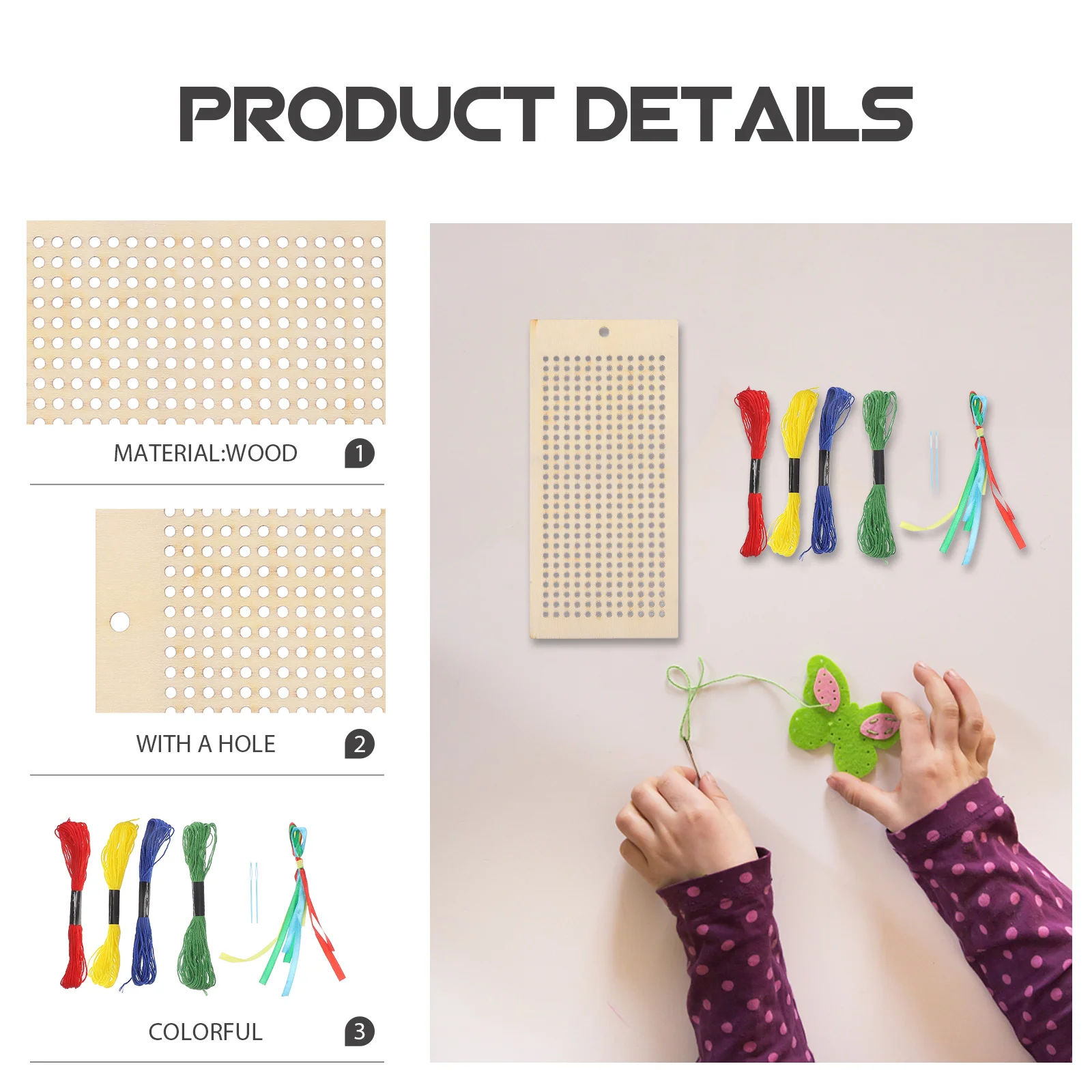 1 مجموعة من الإشارات المرجعية الخشبية عبر غرزة Diy بها بنفسك التطريز فارغة لم تنته الجوف التدريجي للطلاب الحرفية اليدوية ديكور معلق #5