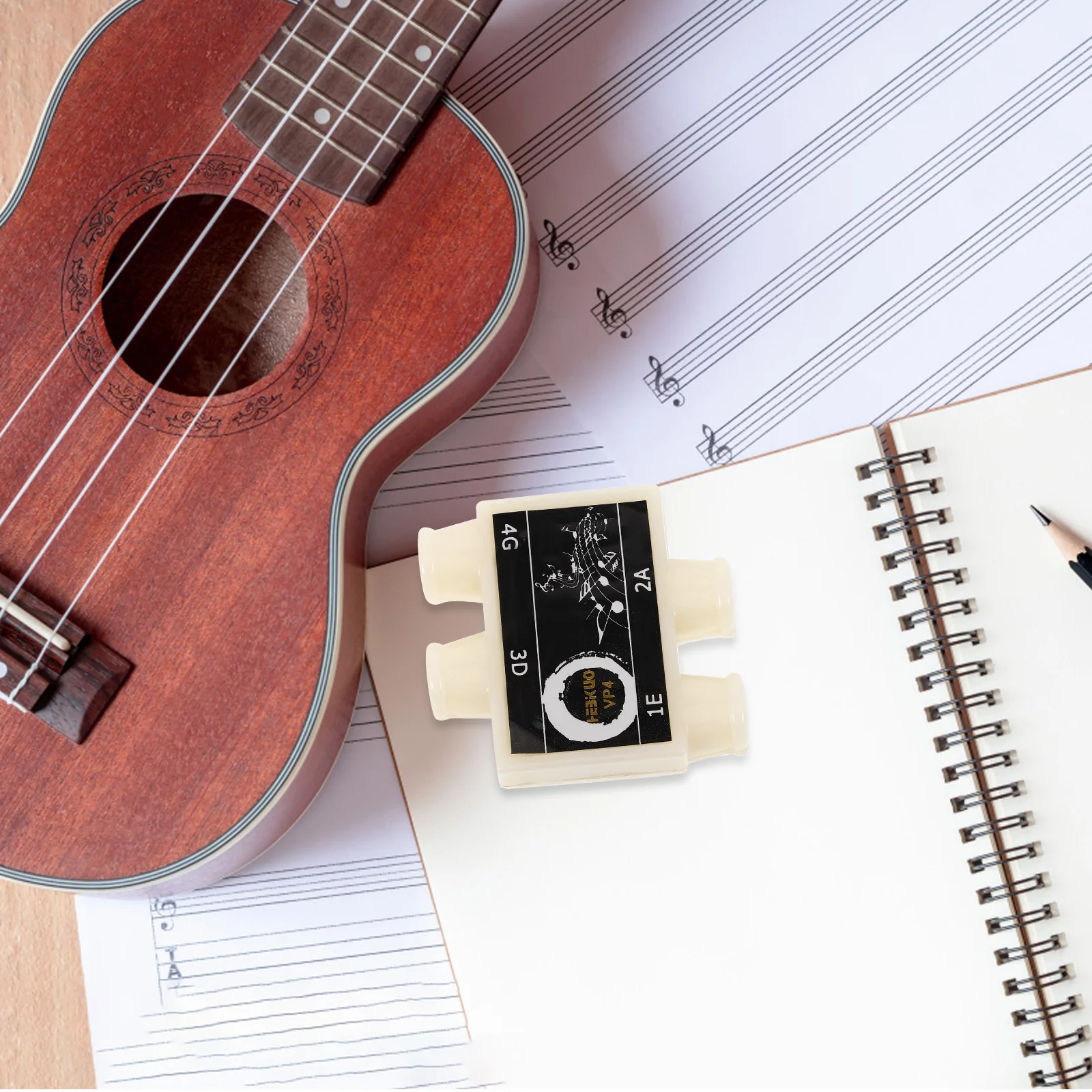 

Professional Guitar Tuning Pipe Ukulele 4 Hole Pitch Pipe Accurate String Instrument Tuner Tool For Electric Acoustic